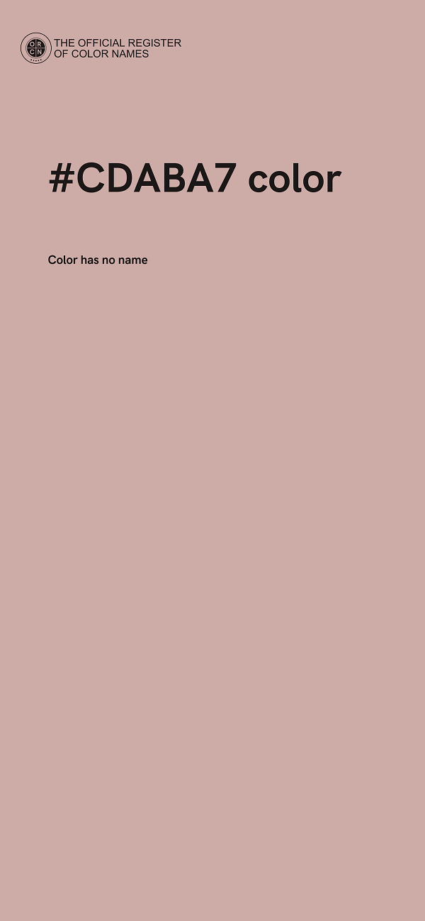 #CDABA7 color image