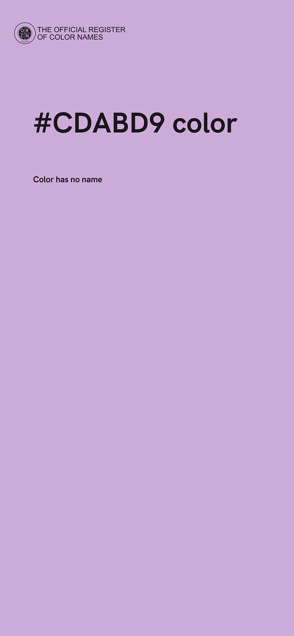 #CDABD9 color image