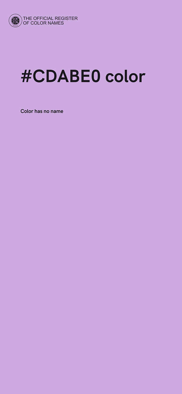 #CDABE0 color image