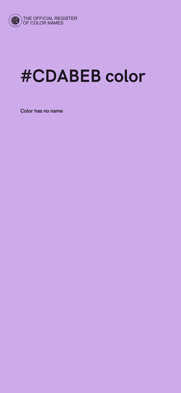 #CDABEB color image