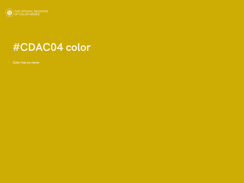#CDAC04 color image