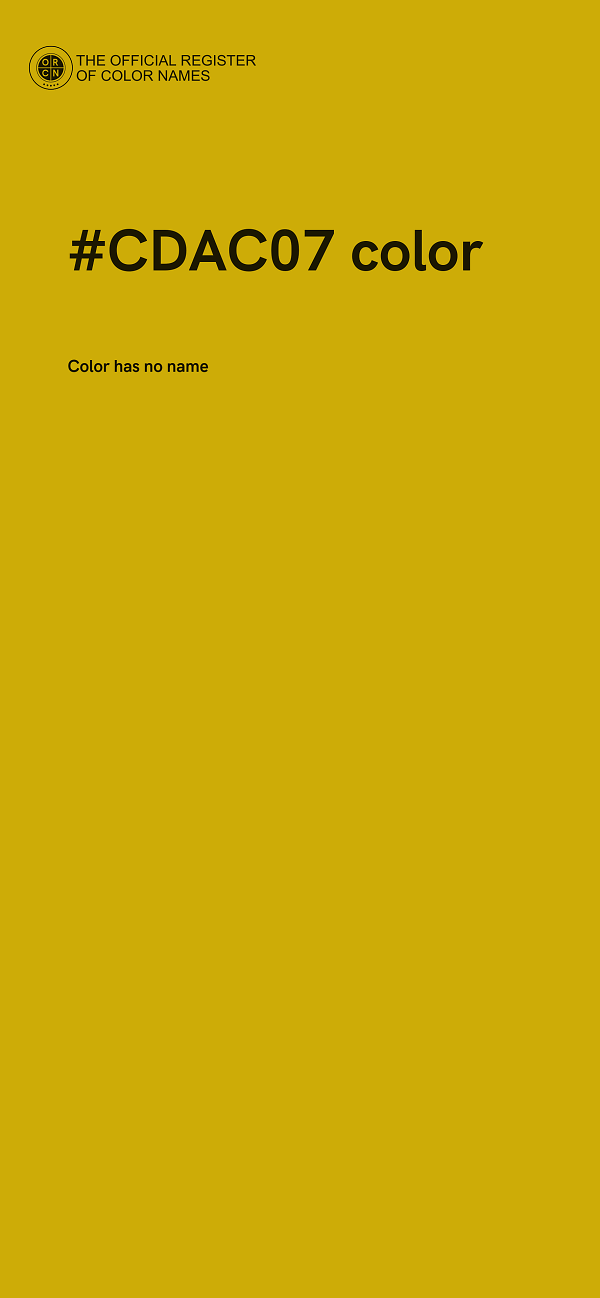 #CDAC07 color image