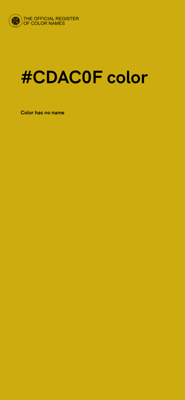 #CDAC0F color image