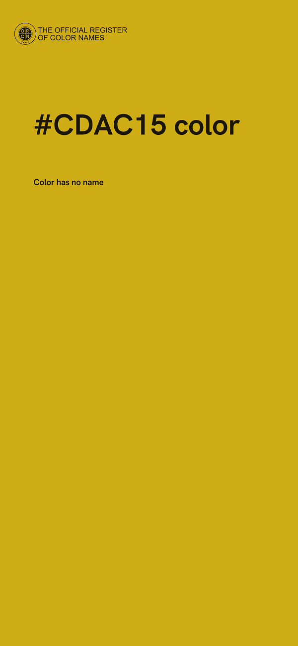 #CDAC15 color image