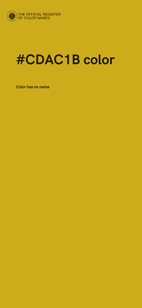 #CDAC1B color image