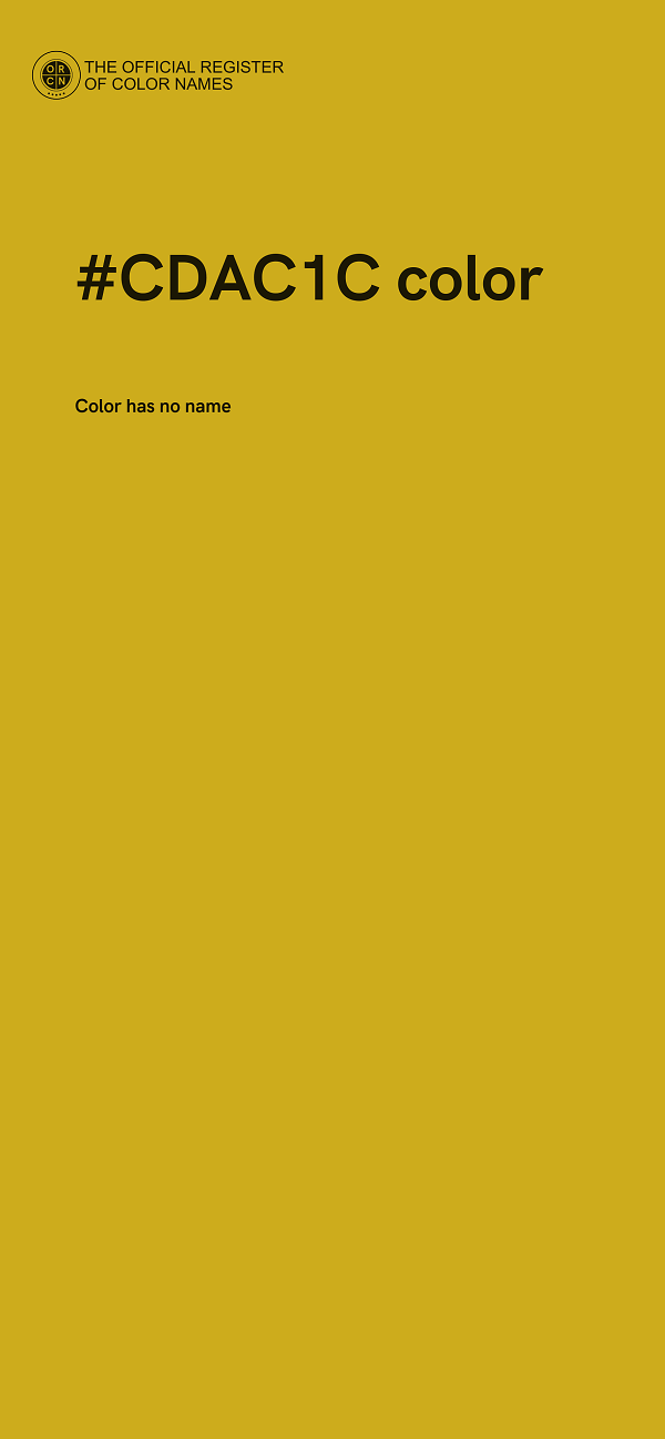 #CDAC1C color image
