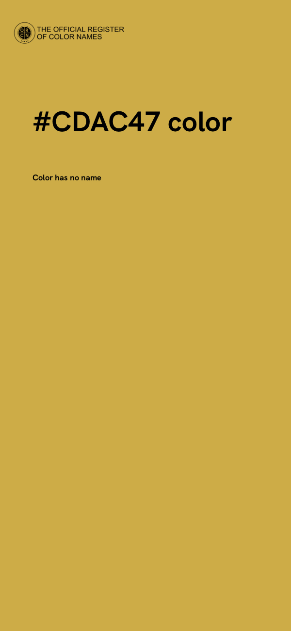 #CDAC47 color image