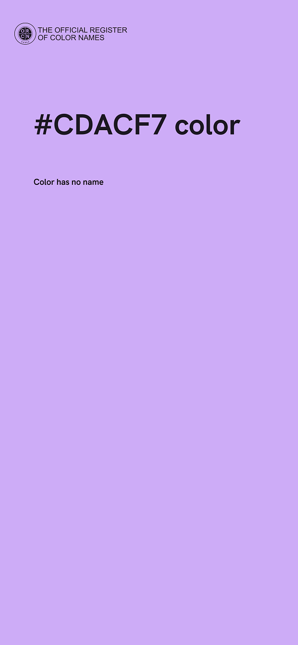 #CDACF7 color image