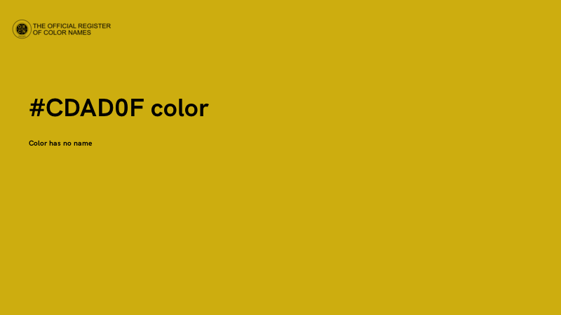 #CDAD0F color image