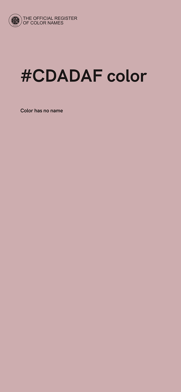 #CDADAF color image