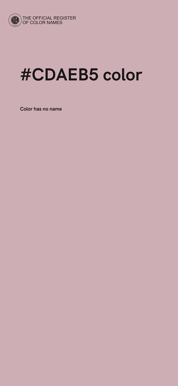 #CDAEB5 color image