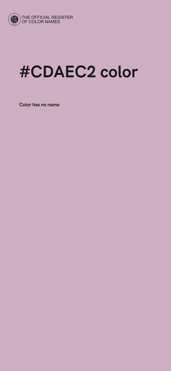 #CDAEC2 color image