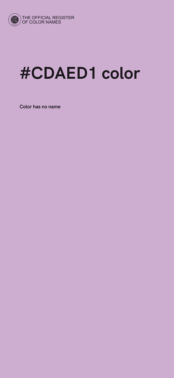 #CDAED1 color image