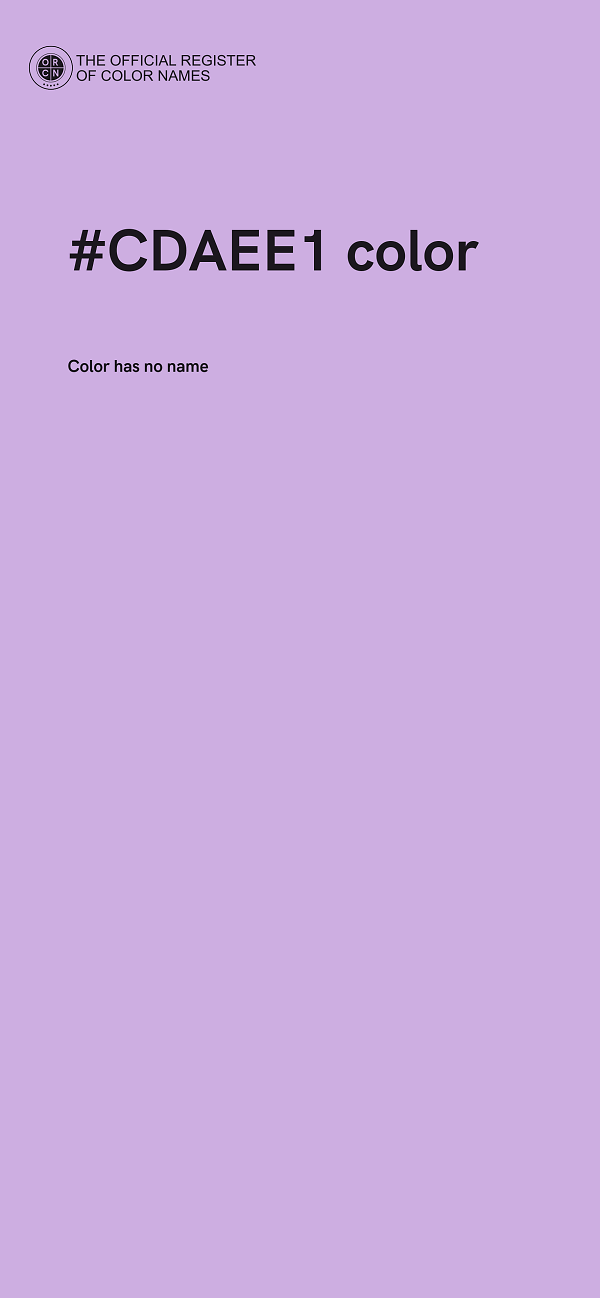 #CDAEE1 color image