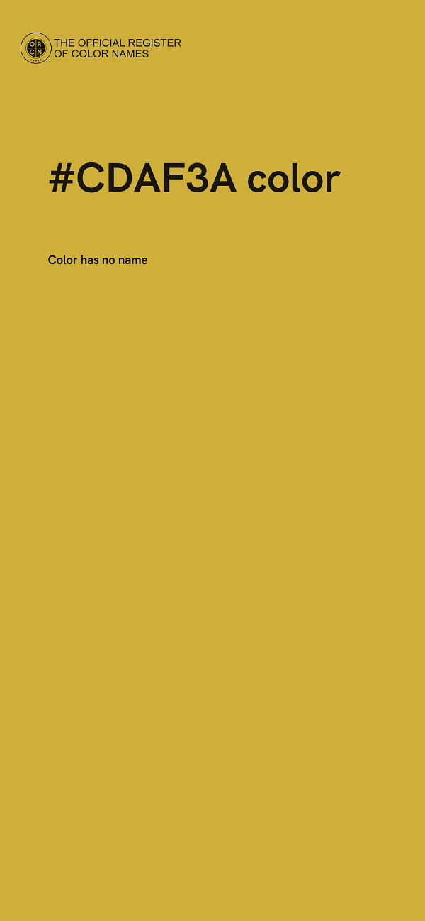 #CDAF3A color image