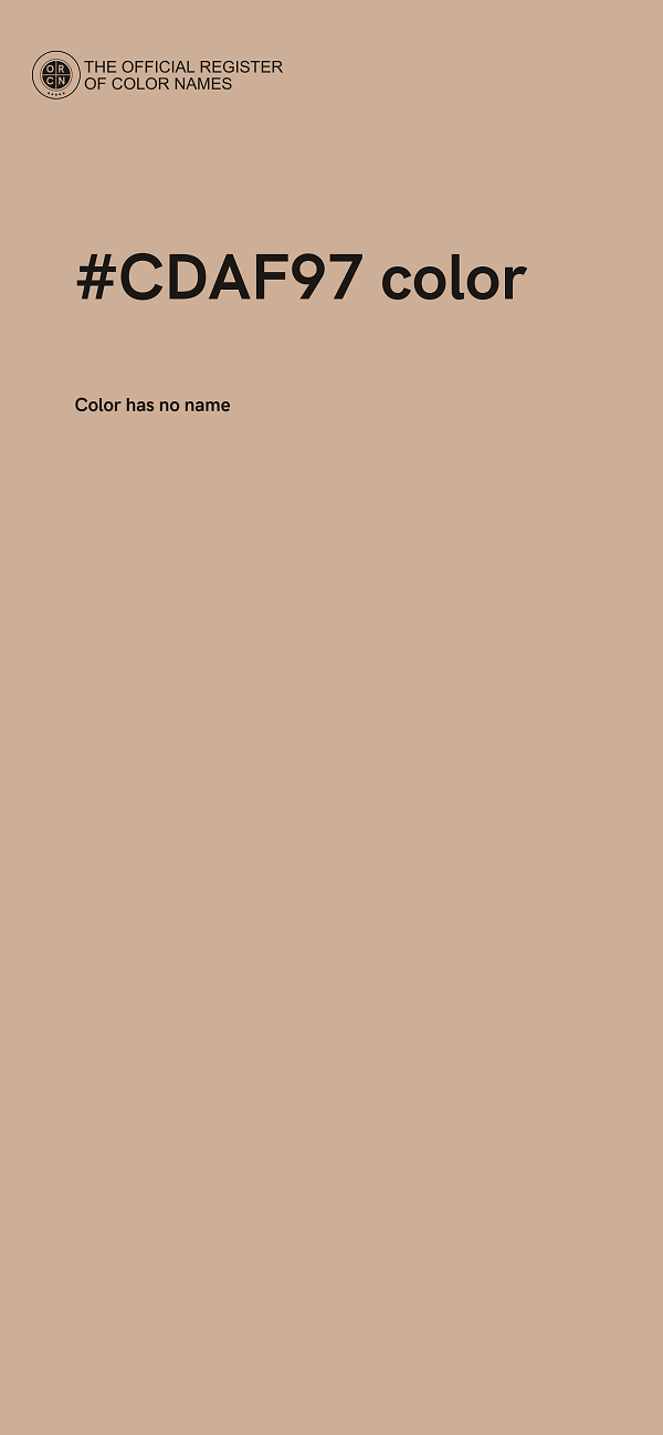 #CDAF97 color image