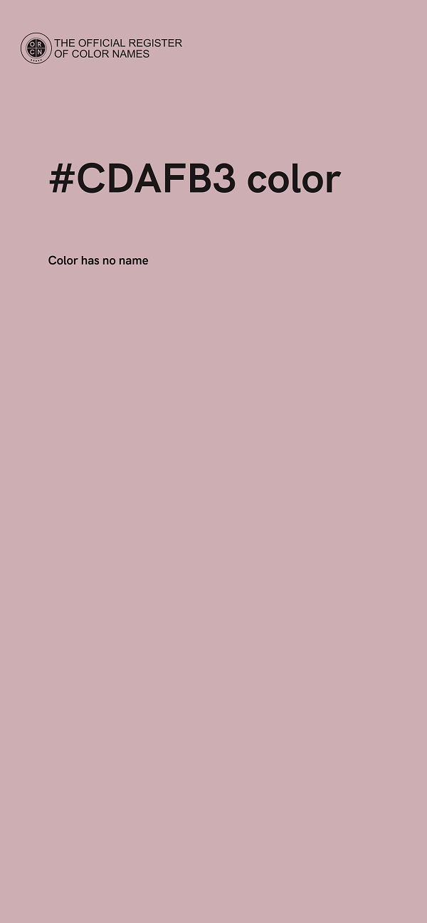 #CDAFB3 color image