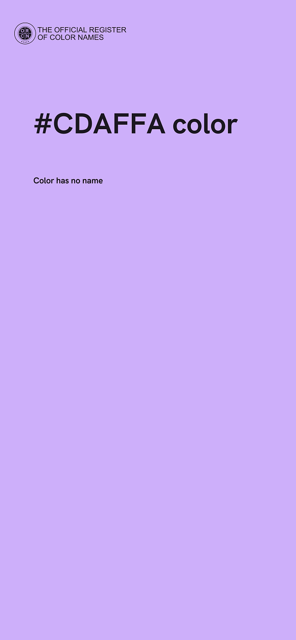 #CDAFFA color image