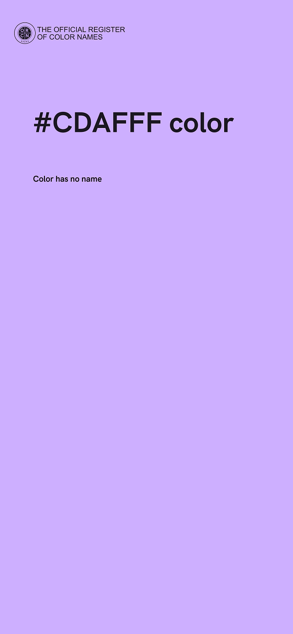 #CDAFFF color image