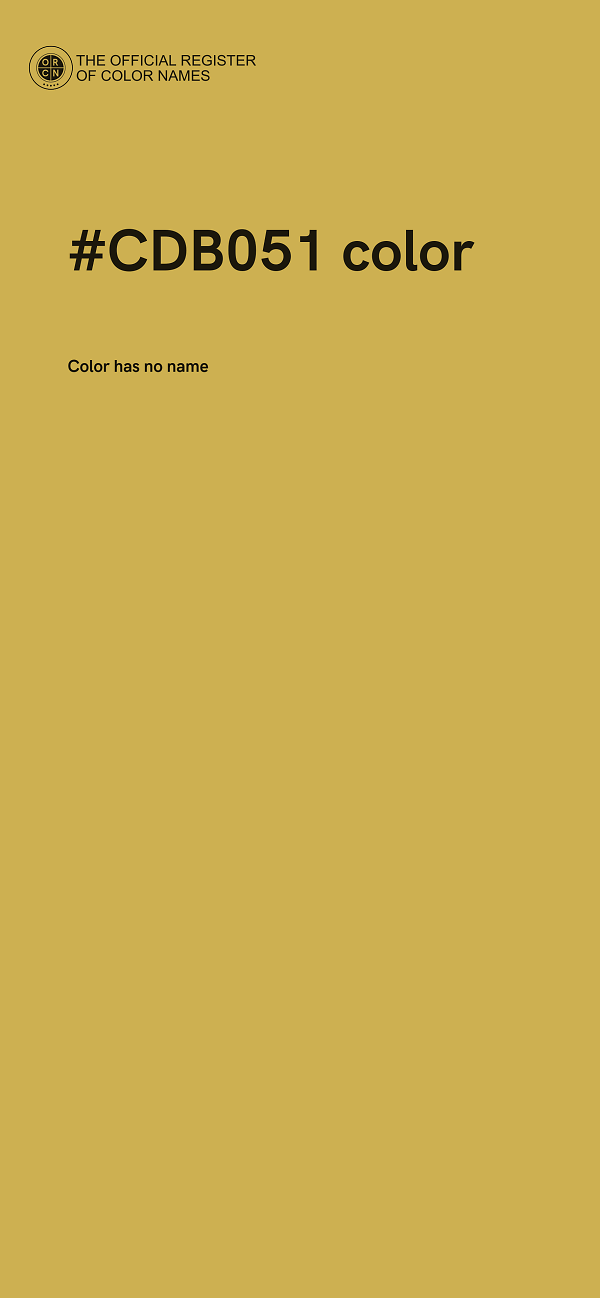 #CDB051 color image