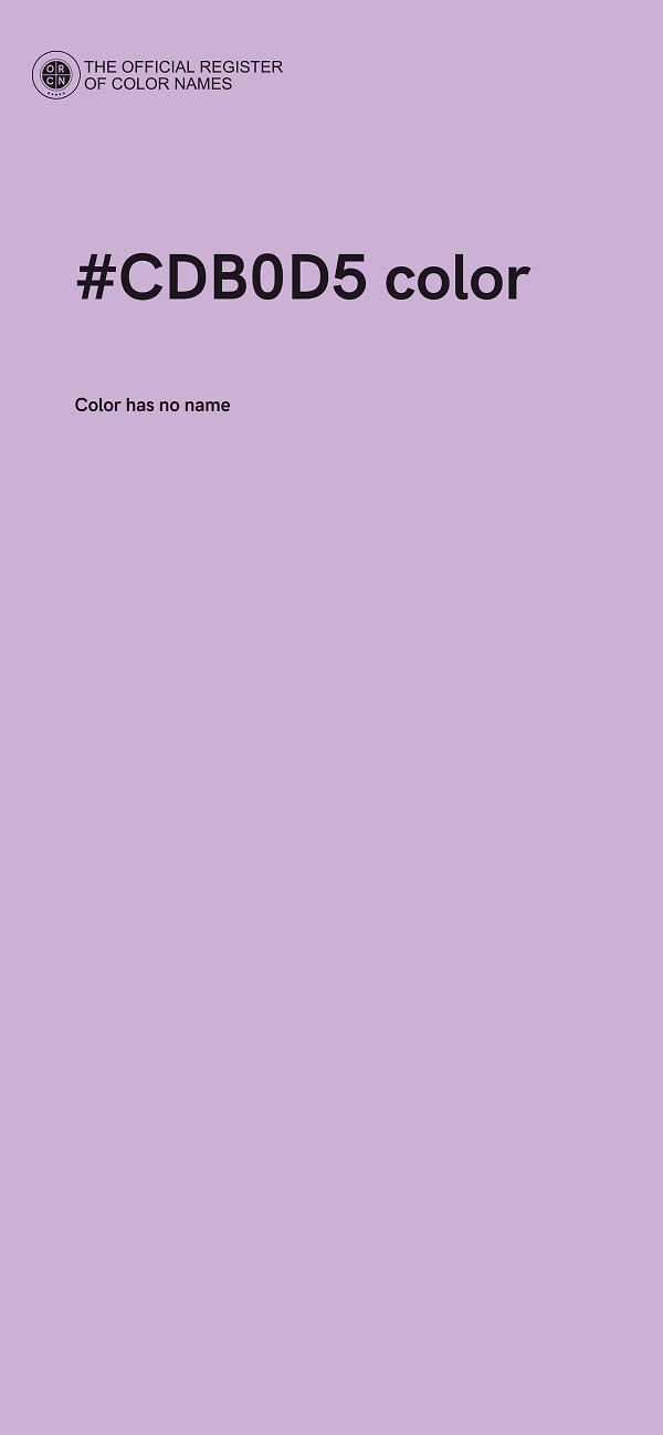 #CDB0D5 color image