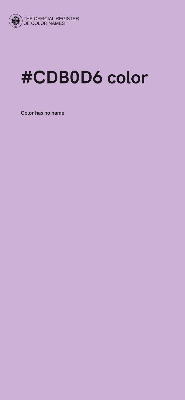 #CDB0D6 color image