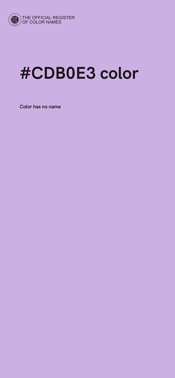 #CDB0E3 color image