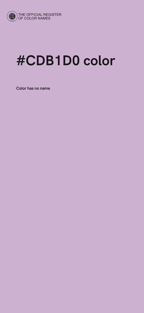 #CDB1D0 color image