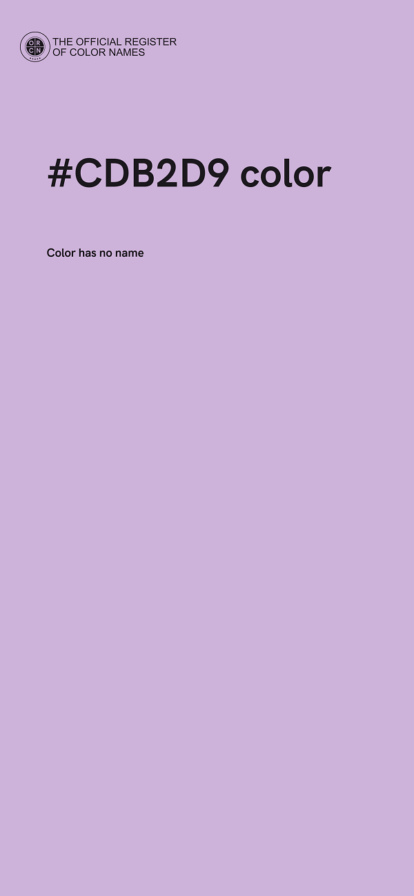 #CDB2D9 color image