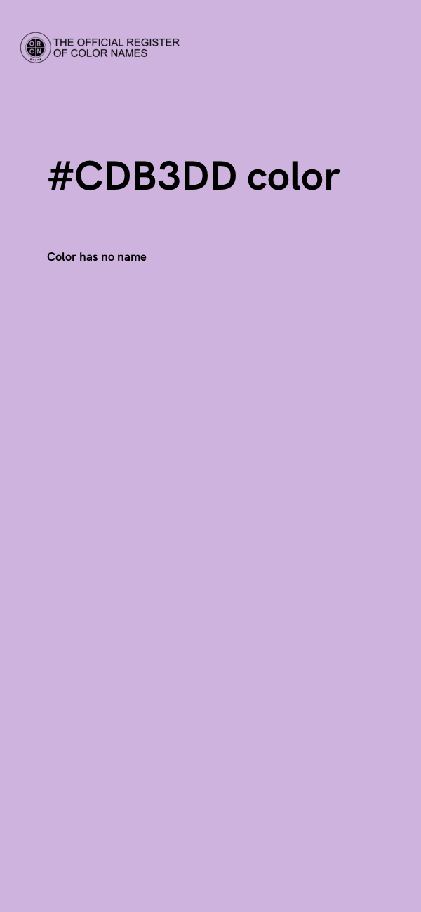 #CDB3DD color image