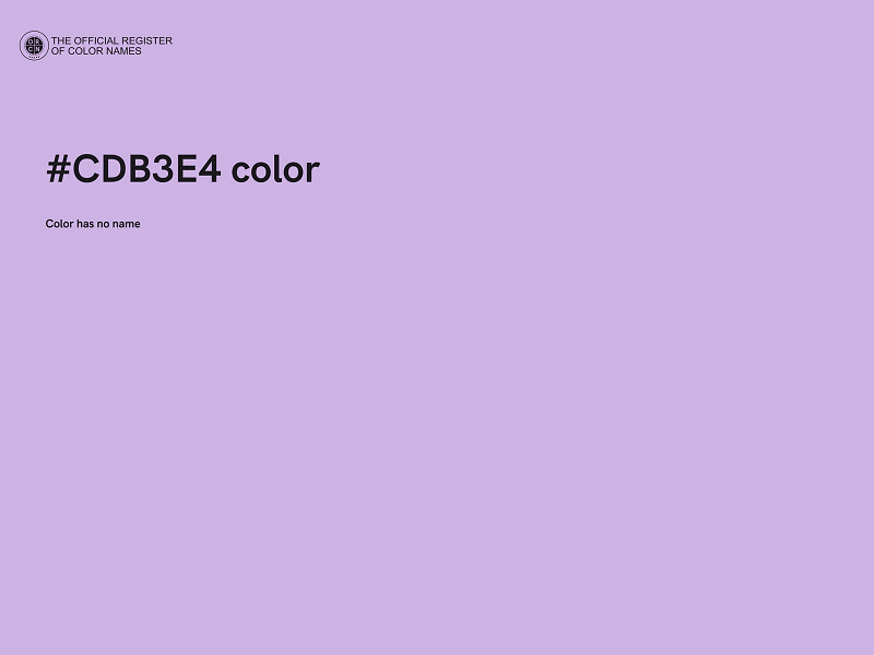 #CDB3E4 color image