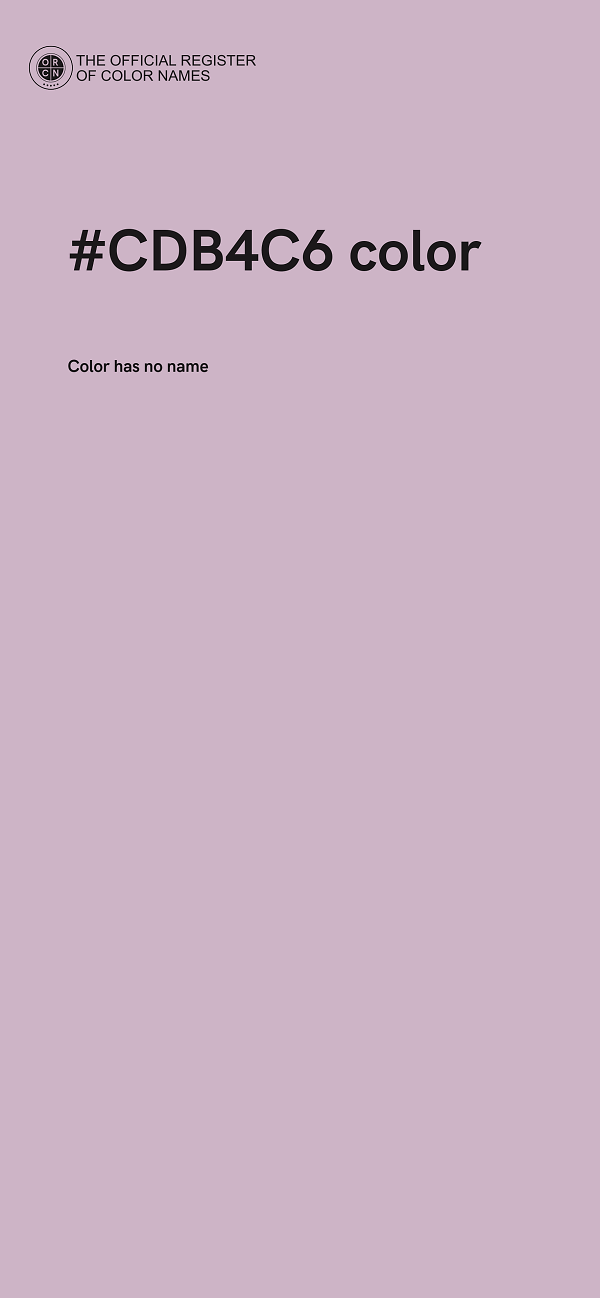 #CDB4C6 color image