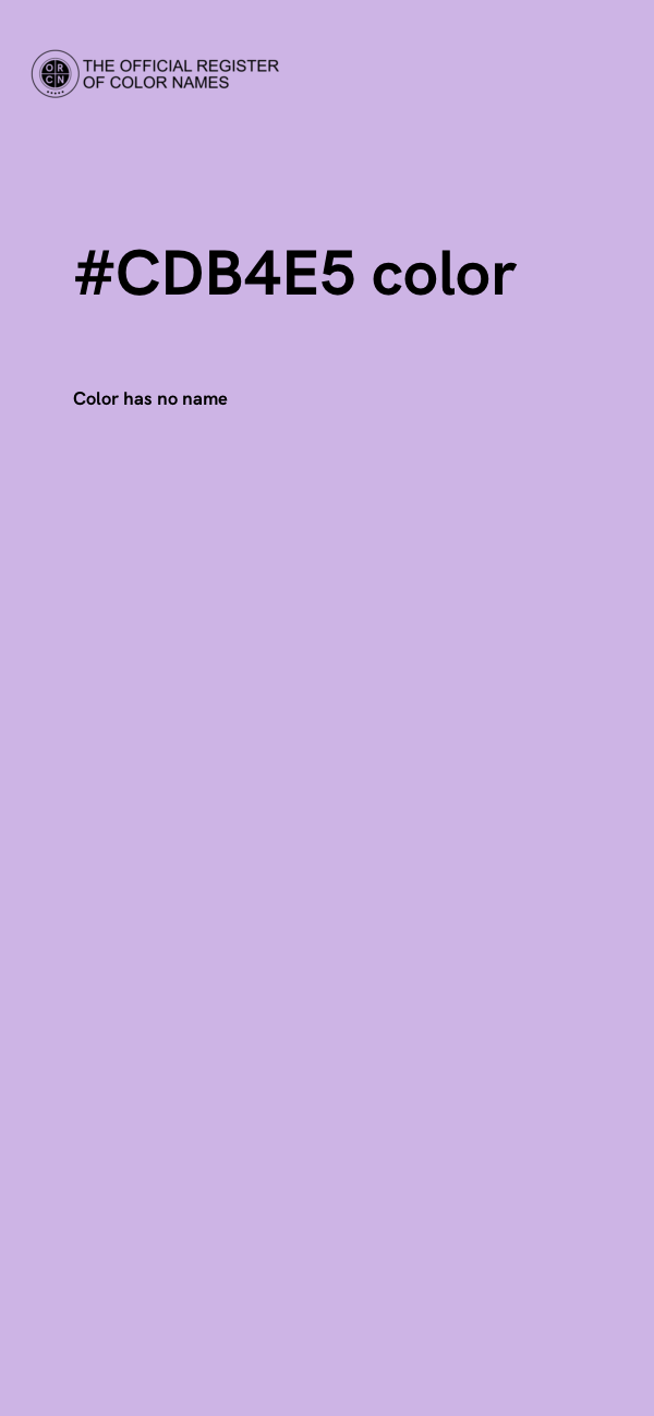 #CDB4E5 color image