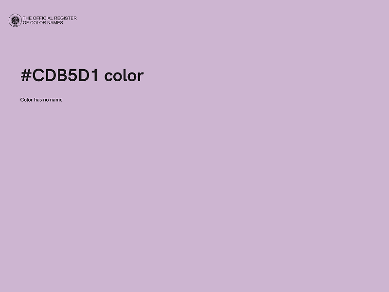 #CDB5D1 color image
