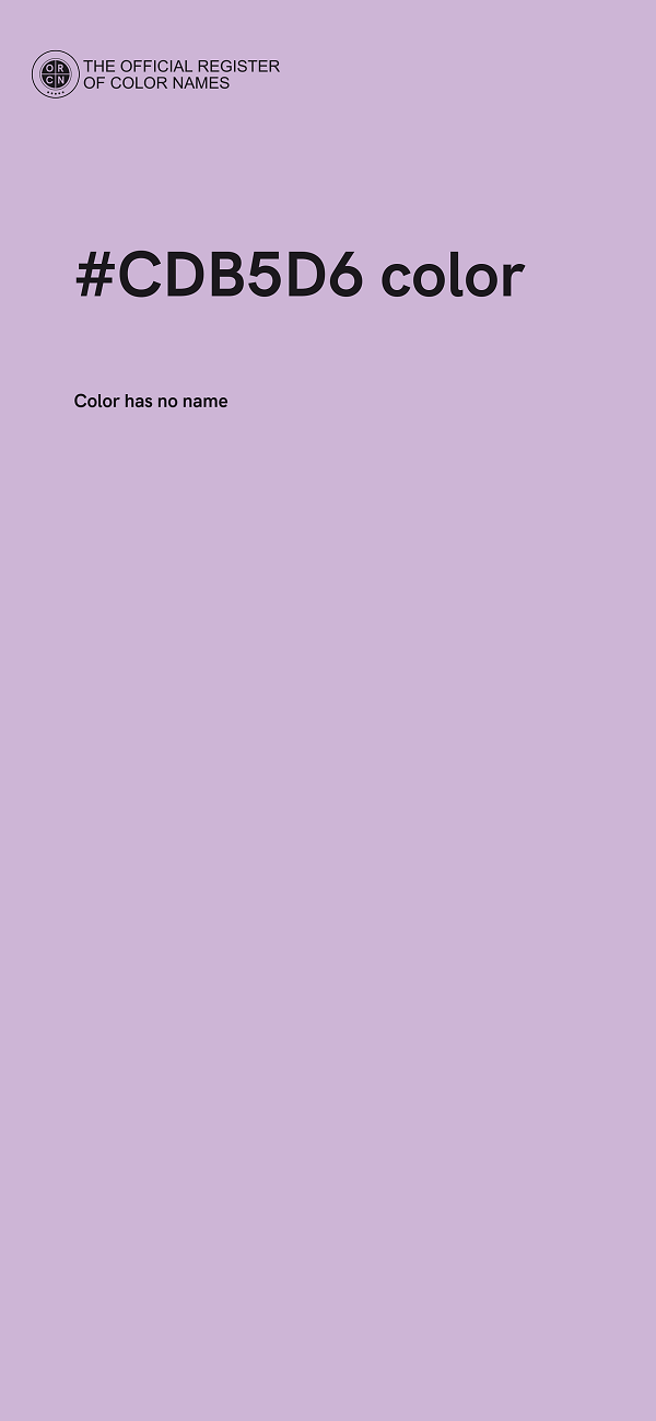 #CDB5D6 color image