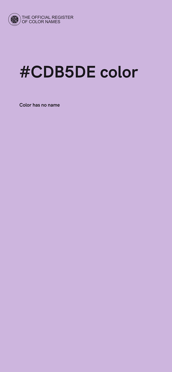 #CDB5DE color image