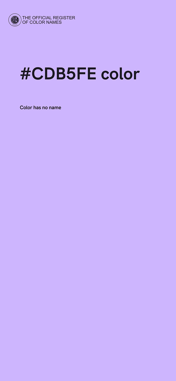 #CDB5FE color image