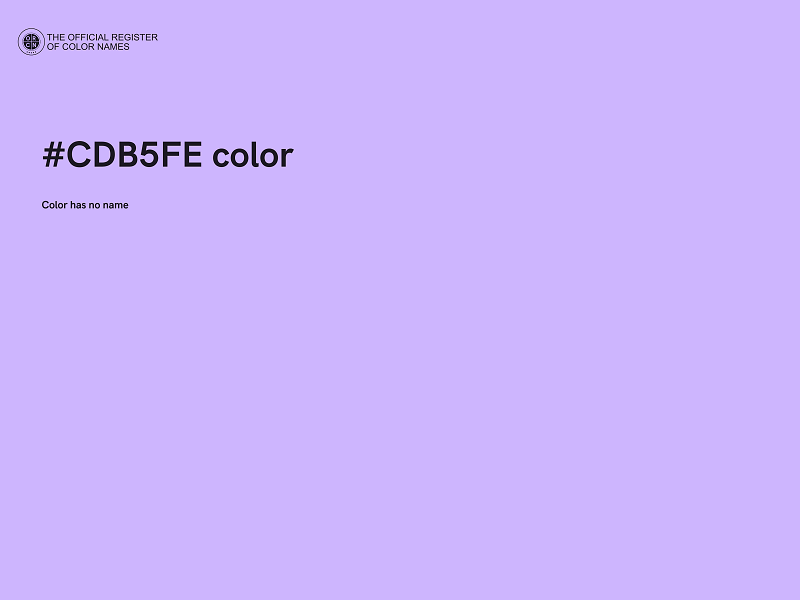 #CDB5FE color image