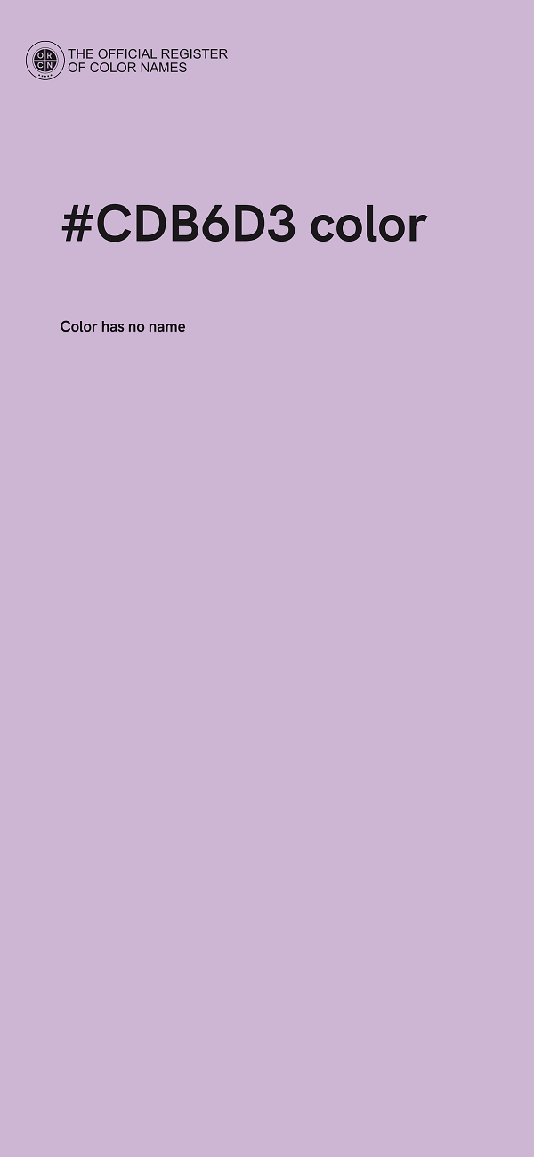 #CDB6D3 color image