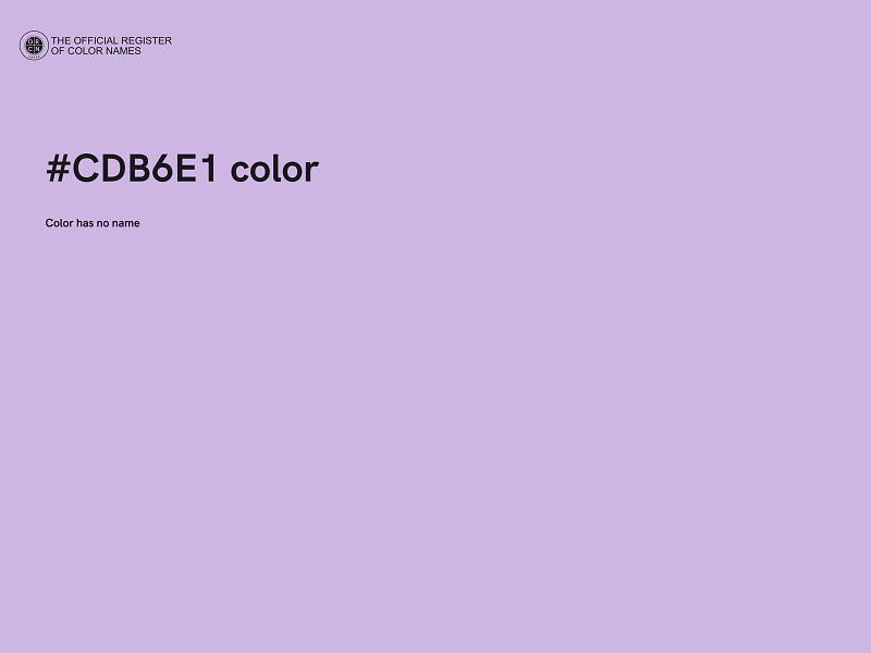 #CDB6E1 color image