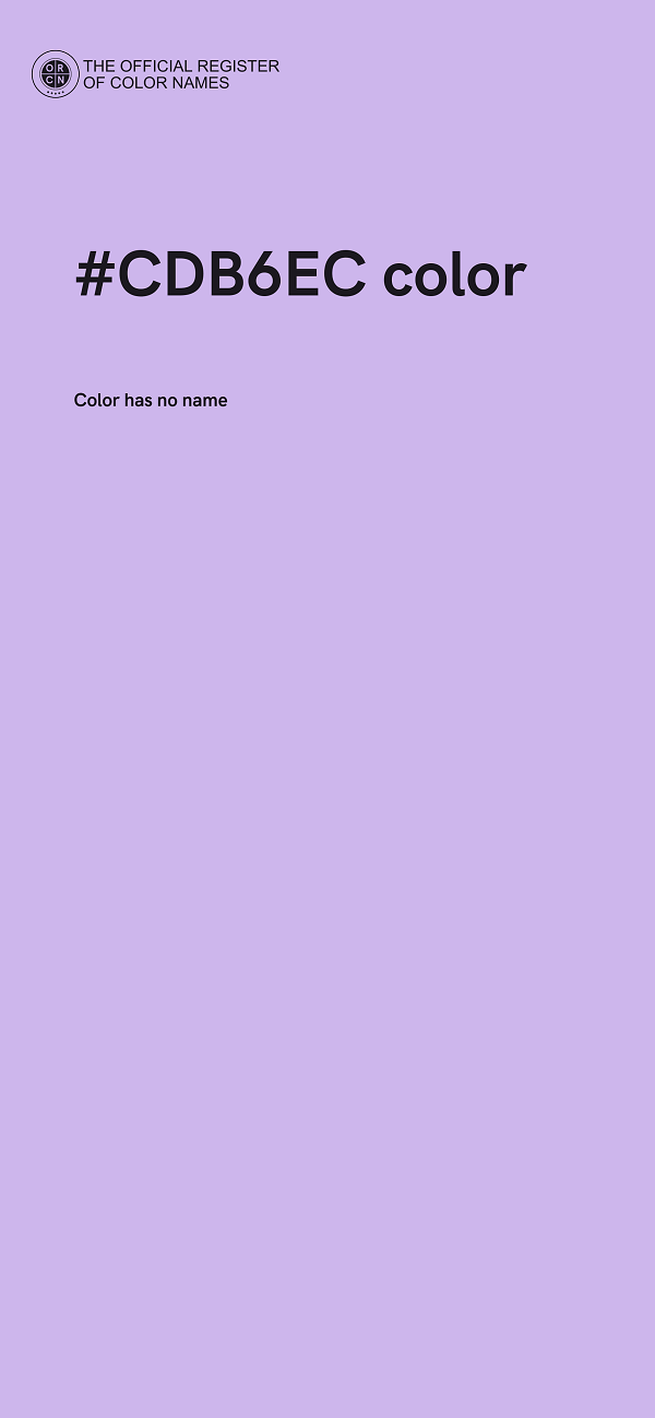 #CDB6EC color image