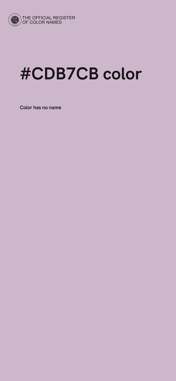 #CDB7CB color image