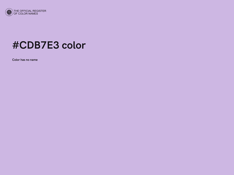 #CDB7E3 color image