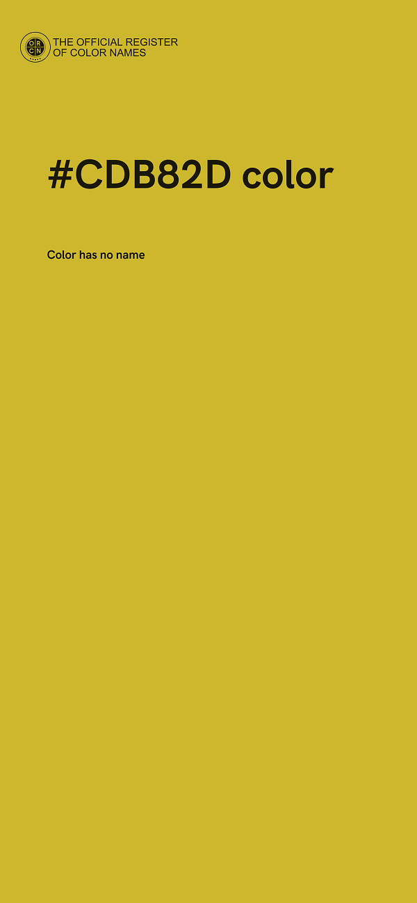 #CDB82D color image