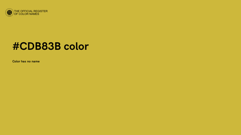 #CDB83B color image