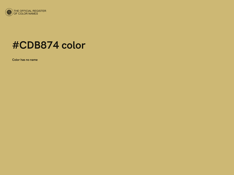 #CDB874 color image