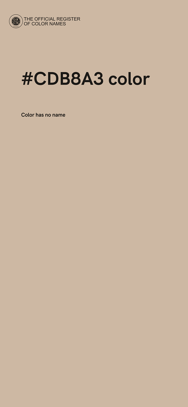 #CDB8A3 color image