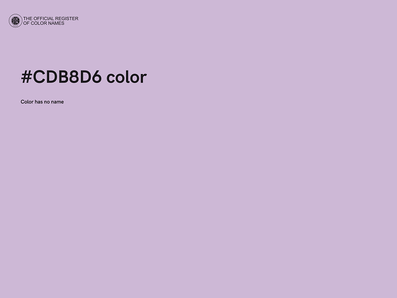 #CDB8D6 color image