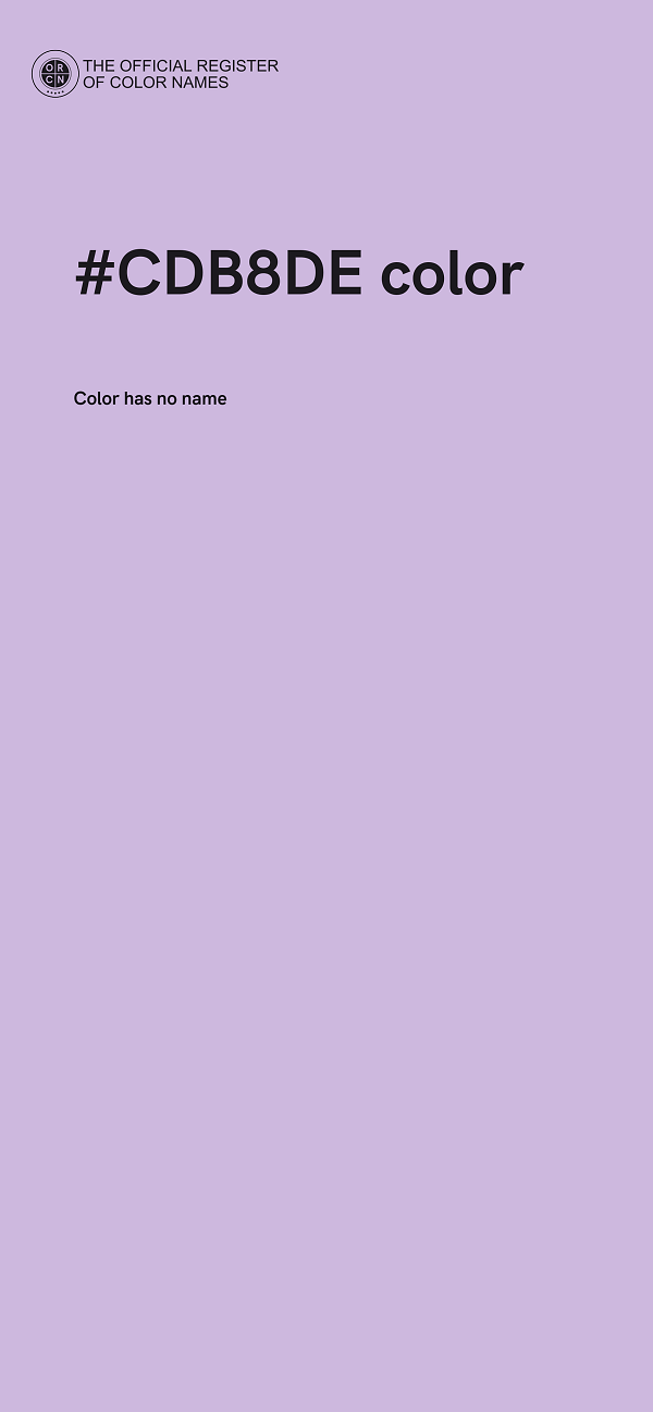 #CDB8DE color image