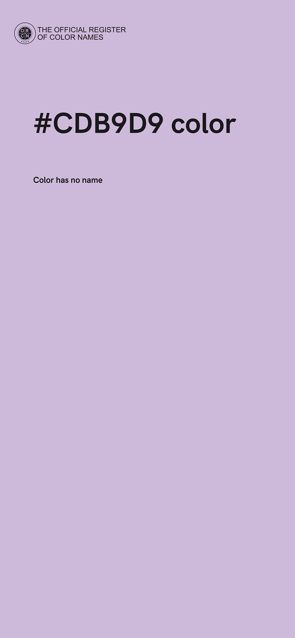 #CDB9D9 color image